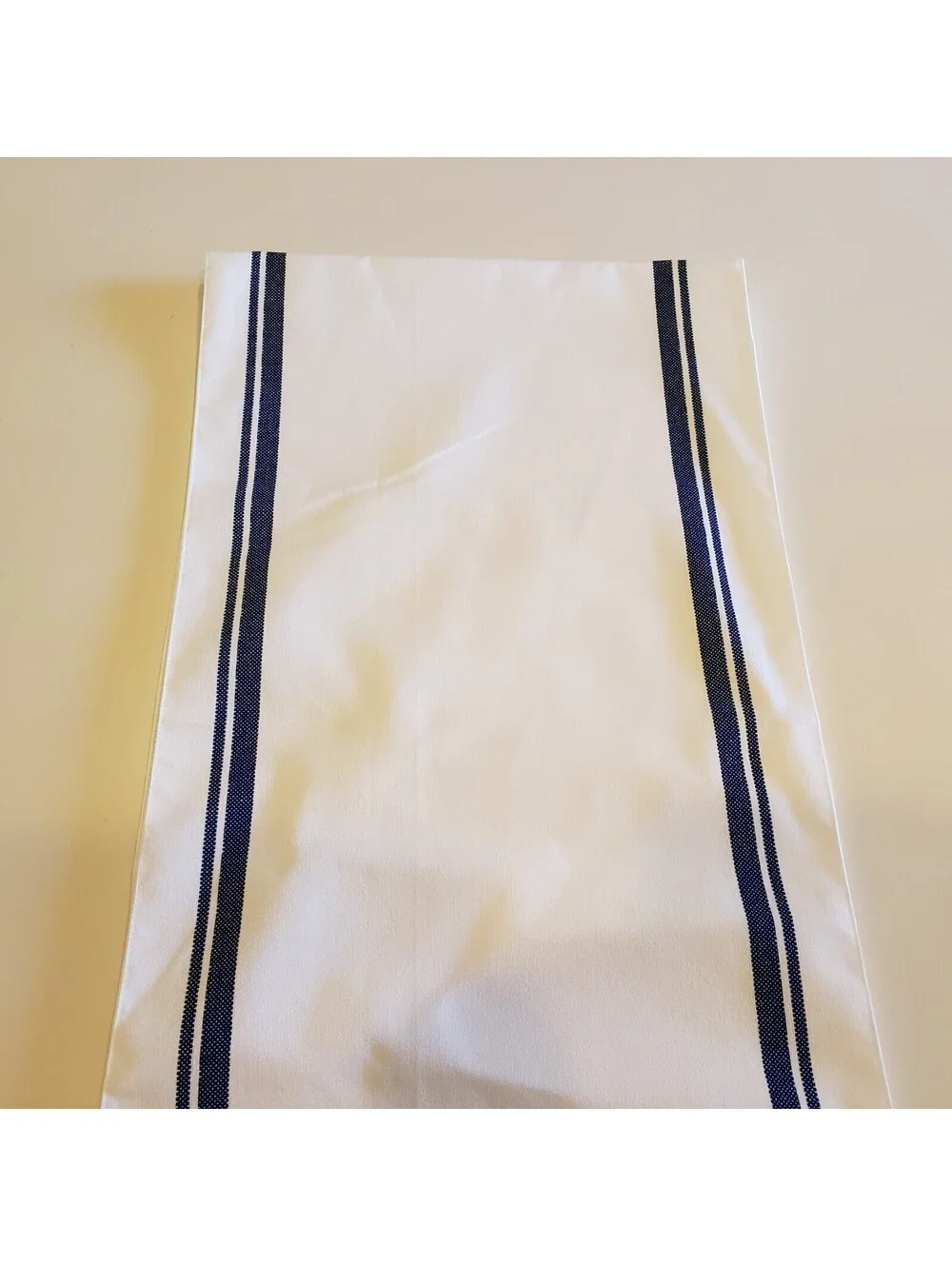 Home Sweet Home Table Runner White with Navy Blue Stripe 13x72 Hobby Lobby